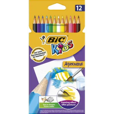 Олівці кольорові Bic Evolution Aquacouleur 12 шт (bc8575614)