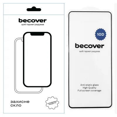 Скло захисне BeCover Motorola Moto G24/G24 Power 10D Black (711823)