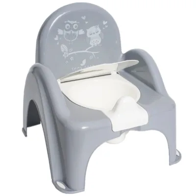 Горщик Tega Baby OWLS стілець,з музикою, антиковзкий grey (PO-064-106)