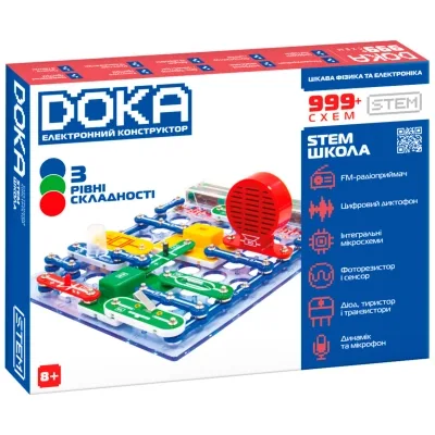 Конструктор DOKA електронний Школа 999+ схем (D70708)