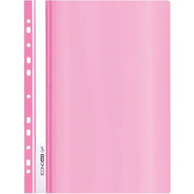 Папка-швидкозшивач Economix А4 Light з перфорації, рожева (E38504-09)