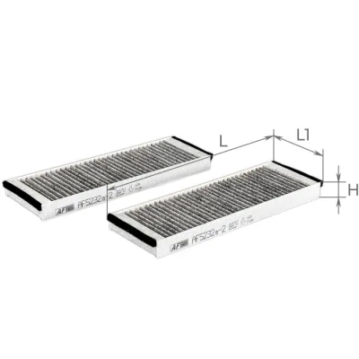 Фільтр салону ALPHA FILTER AF5232a-2