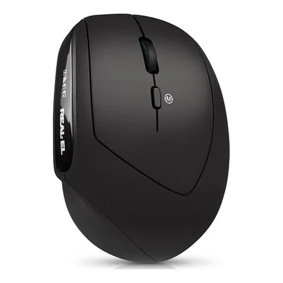 Мишка REAL-EL RM-490W Wireless/Bluetooth Black (EL123200058)