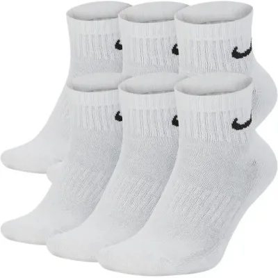 Шкарпетки Nike U NK EVERYDAY CUSH ANKLE 6PR-BD SX7669-100 46-50 6 пар Білі (194954124858)