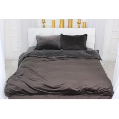 Постільна білизна MirSon Велюр Winter Frost 28-0005 + 28-0003 Anemone Velvet 200х220 (2200004009049)