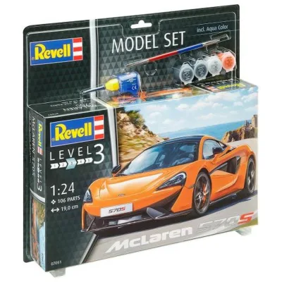 Збірна модель Revell набір автомобіль McLaren 570S, рівень 3, 1:24 (RVL-67051)