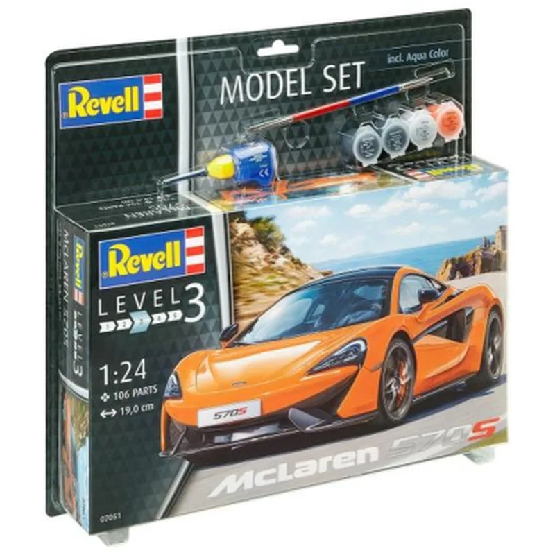 Збірна модель Revell набір автомобіль McLaren 570S, рівень 3, 1:24 (RVL-67051)