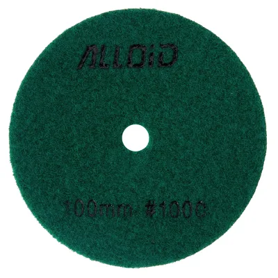 Круг зачистний Alloid Pro, алмазний, шліфувальний, на липучці, HEXAGON, 100мм, зерно 1000 (DD-63391)