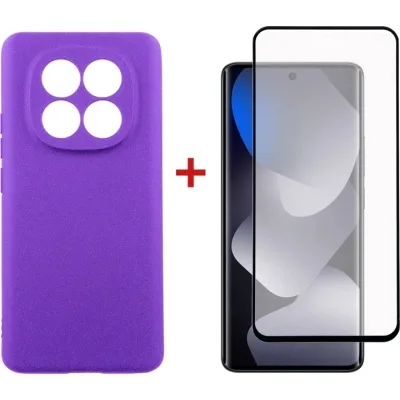 Чохол до мобільного телефона Dengos Carbon Cover + Glass Xiaomi Redmi Note 15 Purple (DG-KM-190)
