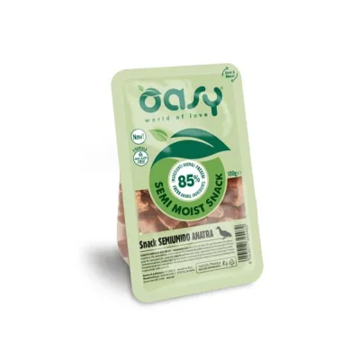 Ласощі для собак OASY Snack Semimoist Duck з качкою 100 г (8053017345482)
