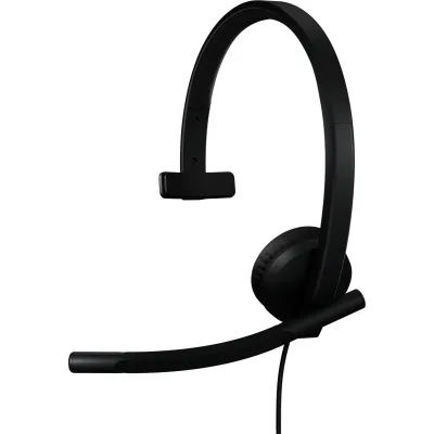 Навушники Logitech H570e Corded for Business Mono Teams USB-C Black (981-001427)