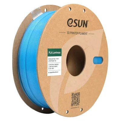 Пластик для 3D-принтера eSUN ePLA-LUMINOUS 1,75mm 1kg BLUE (EPLA-LUMINOUS175LU1)