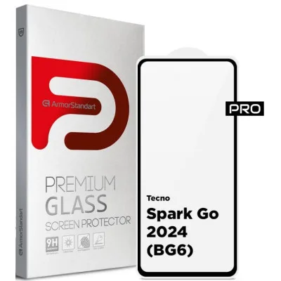 Скло захисне Armorstandart Pro Tecno Spark Go 2024 (BG6) Black (ARM73614)