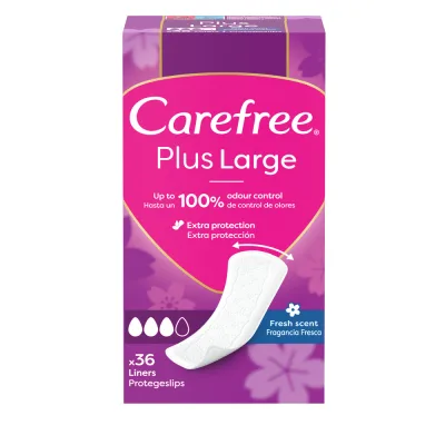 Щоденні прокладки Carefree Plus Large Fresh 36 шт. (3574661604770/3574661487656)