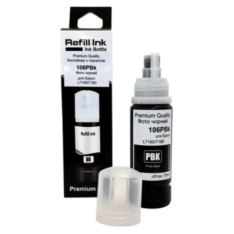 Чорнило Premium Quality Epson 106 70мл Photo Black C13T00R140 (70264893)