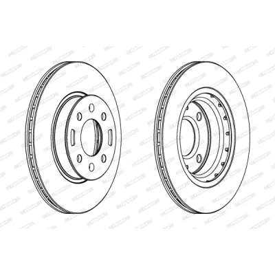 Гальмівний диск FERODO DDF1840C