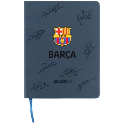 Щоденник шкільний Kite FC Barcelona, тверда обкладинка (BC26-264)