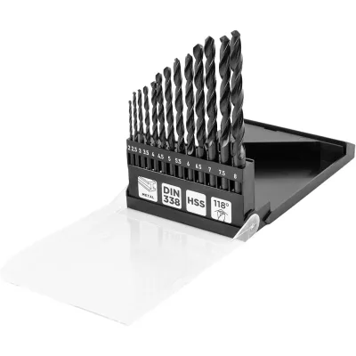 Набір свердл Graphite по металу, HSS, 2–8мм, кейс, 13шт (54T935)