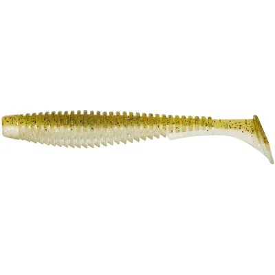 Силікон рибальський FishUP U-Shad 4" 202 - Green Pumpkin/Pearl (8шт/уп) (1864.11.19)