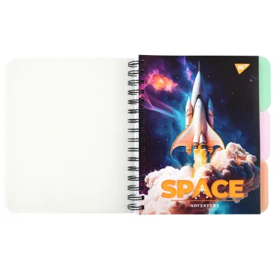 Блокнот Yes А5 Space adventure 144 аркуша пластикова обкладинка (681955)