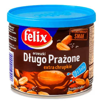 Горіхи FELIX Арахіс солоний смажений та запечений ж/б 120 г (5900571100909)