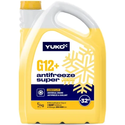 Антифриз Yuko -32 Super G12+ жовтий. ПЕ кан.5л (5 кг.) (4823110404454)