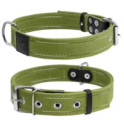 Нашийник для тварин Collar Брезент подвійний Ш 20 мм Д 31-41 см (6136)