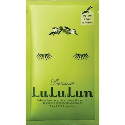Маска для обличчя Lululun Face Mask Shodoshima Olive Живильна З екстрактом оливкового листя 1 шт (4582305065275)