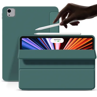 Чохол до планшета BeCover Tri Fold Soft TPU Silicone Apple iPad Air 13" M2/M3 (2024/2025) Dark Green (711470)