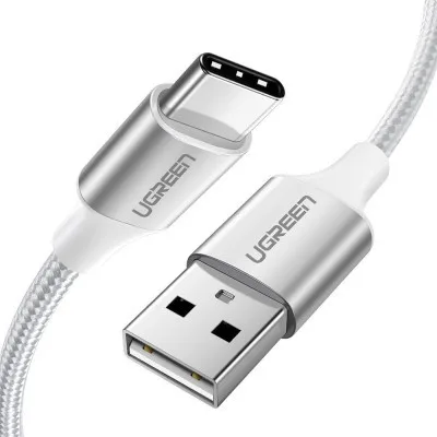 Дата кабель USB 2.0 AM to USB-C 2.0m 3.0A 18W US288 White Ugreen (60133)