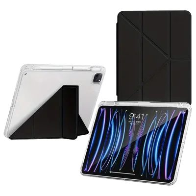 Чохол до планшета BeCover Ultra Slim Origami Transparent Apple iPad Pro 13" M4 2024 Black (711693)