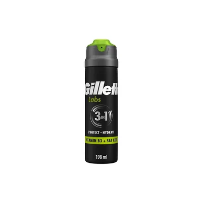 Гель для гоління Gillette Labs 3 in 1 Protect and Hydrate Захист та зволоження 198 мл (8006530215138)
