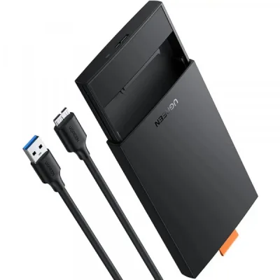 Кишеня зовнішня Ugreen USB 3.0 to 2.5" HDD/SSD CM237 black (60353)