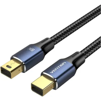 Кабель мультимедійний miniDisplayPort M to Mini DisplayPort M 2.0m V1.4 8K60Hz blue Vention (HCGLH)