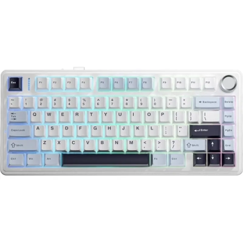 Клавіатура Aula F75 Pink Switch USB UA White (6978080504883)