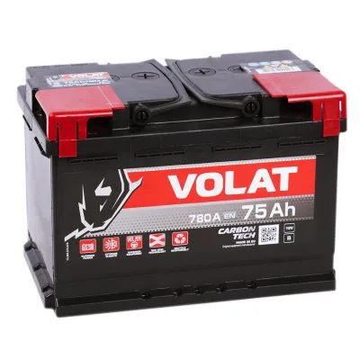 Акумулятор автомобільний VOLAT 75A +прав (0) (L3) 780А