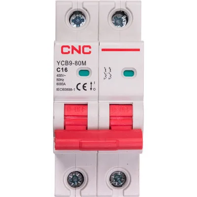 Автоматичний вимикач CNC YCB9-80M 2P C16 6ka (NV821495)