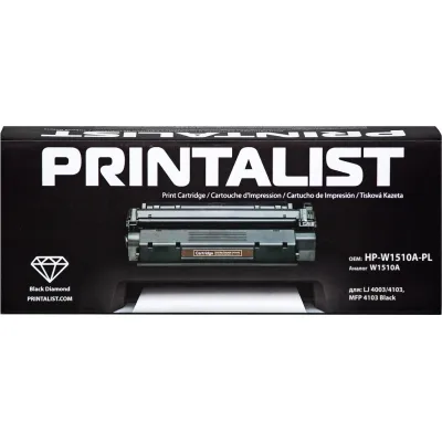 Тонер-картридж Printalist HP LJ 4003/4103, MFP 4103 Black / W1510A Black (HP-W1510A-PL)