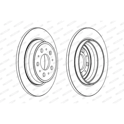 Гальмівний диск FERODO DDF1079C