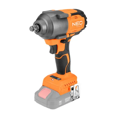 Гайковерт Neo Tools Energy+ 18V, безщітковий, 2400об/хв, 850Нм, 1/2", 3 швидкості, 1.8кг (без АКБ та ЗП) (04-608)