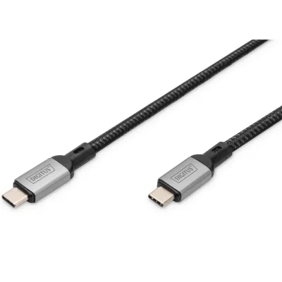 Дата кабель USB-C to USB-C 3.0m USB 4.0 black Digitus (DB-300443-030-S)