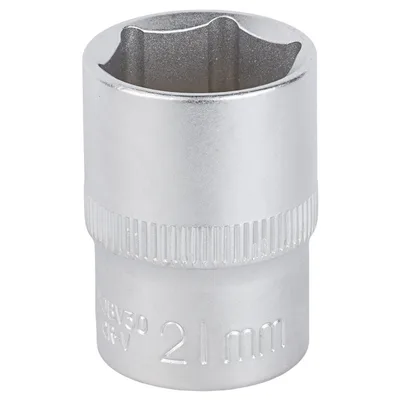 Насадка шестигранна коротка 1/2" 21мм CrV mid SIGMA (6071211)