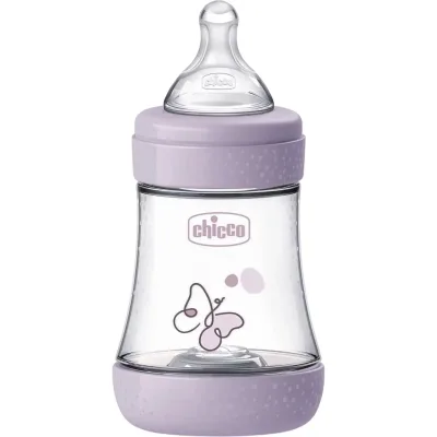 Пляшечка для годування Chicco Perfect 5 із силіконовою соскою 0+ місяців 150 мл Рожева (20211.12.40)