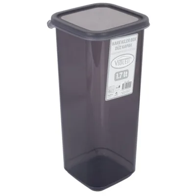 Ємність для сипучих продуктів Violet House Transparent Black 1.7 л (0299 Transparent Black)