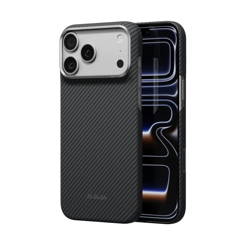 Чохол до мобільного телефона PITAKA Edge Case iPhone 18 Pro Max Black/Grey Twill (KI1801PM)