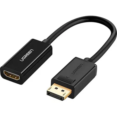 Перехідник Display Port M to HDMI F 4K30Hz black Ugreen (40363)