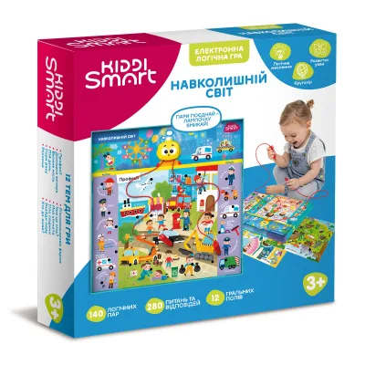 Настільна гра Kiddi Smart Вікторина Навколишній світ S2 (157-A-0022-UA)
