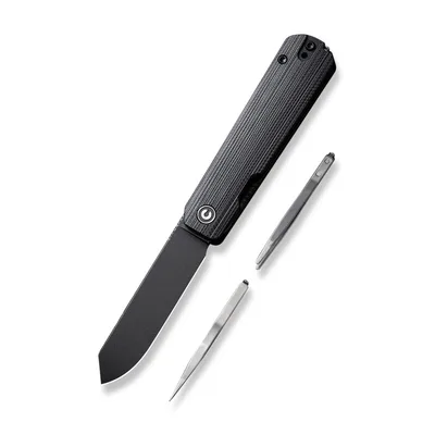 Ніж Civivi Sendy Milled, Black G10, Darkwash (C21004B-2)