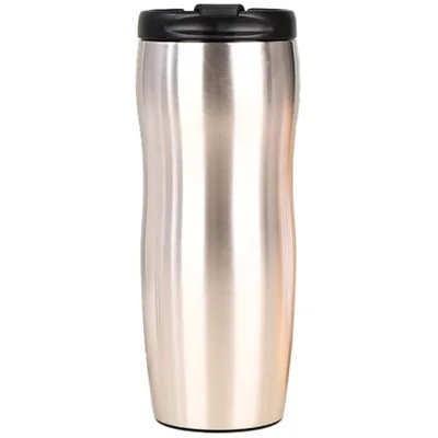 Термокружка Merlion 500 мл з відкидною кришкою, сіра (Mug-500Gray)