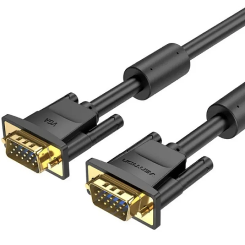 Кабель мультимедійний VGA M to VGA M 25.0m ferrite black Vention (DAEBS)